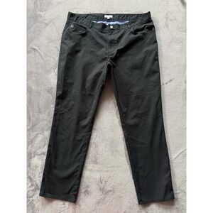 Peter Millar‎ Crown Men's Black Pilot Flat Front Trouser Pants Golf Sz 40